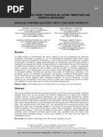 Propriedade de Séries Temporais de Lucros Trimestrais