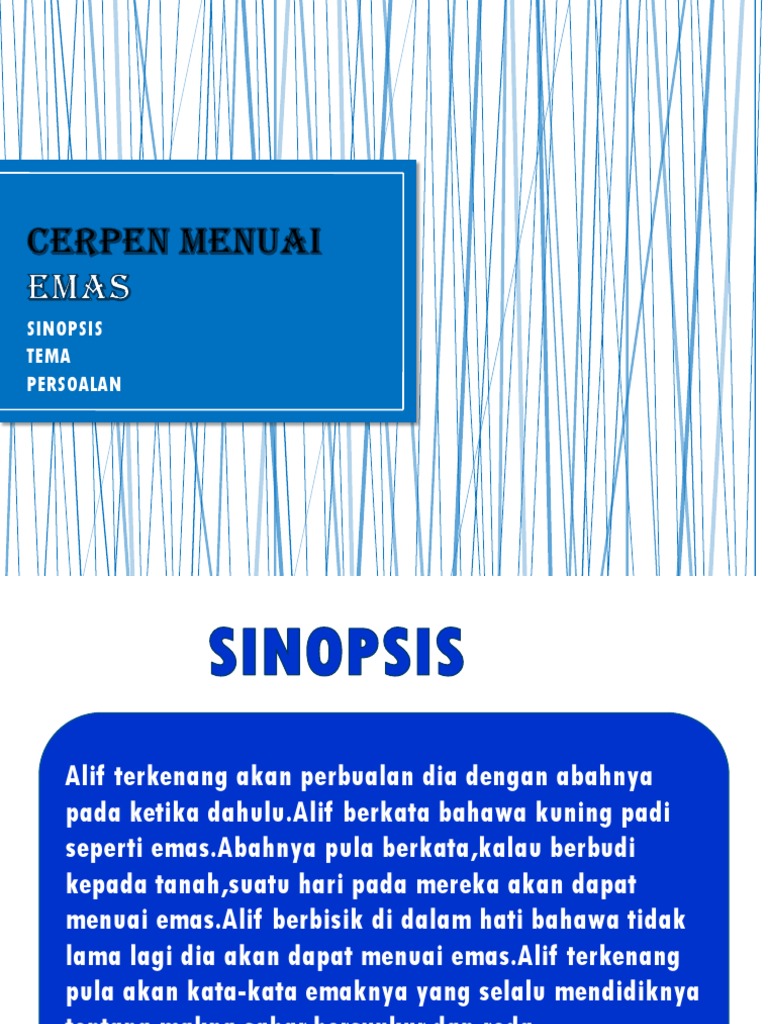 Cerpen Menuai Emas Pdf