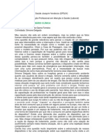 Relatórios Estagiários Seminário Clínica