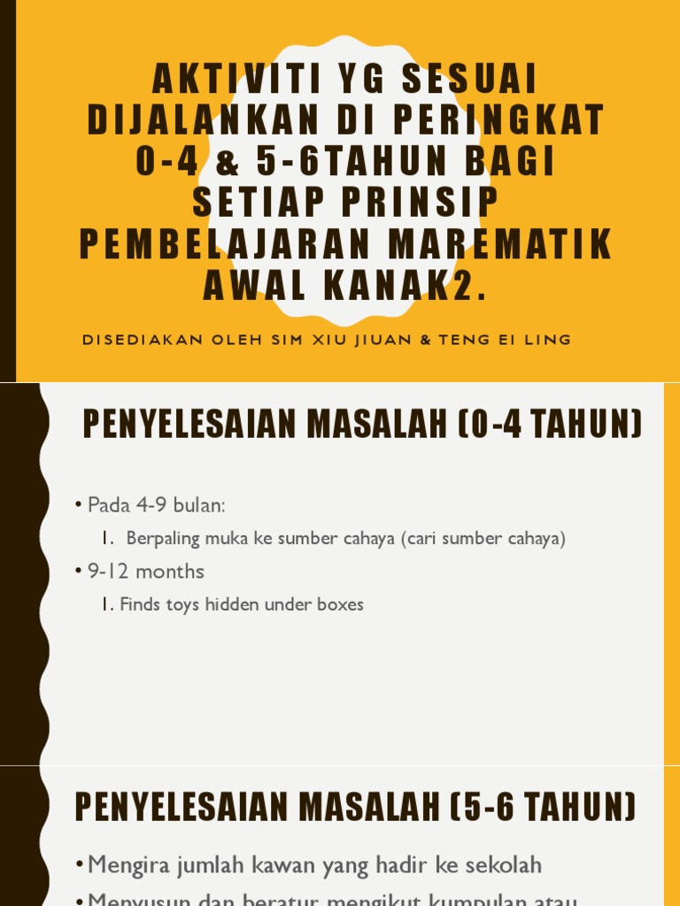 Aktiviti Yg Sesuai Dijalankan Berdasarkan Prinsip Mt Awal Knk2 Pdf