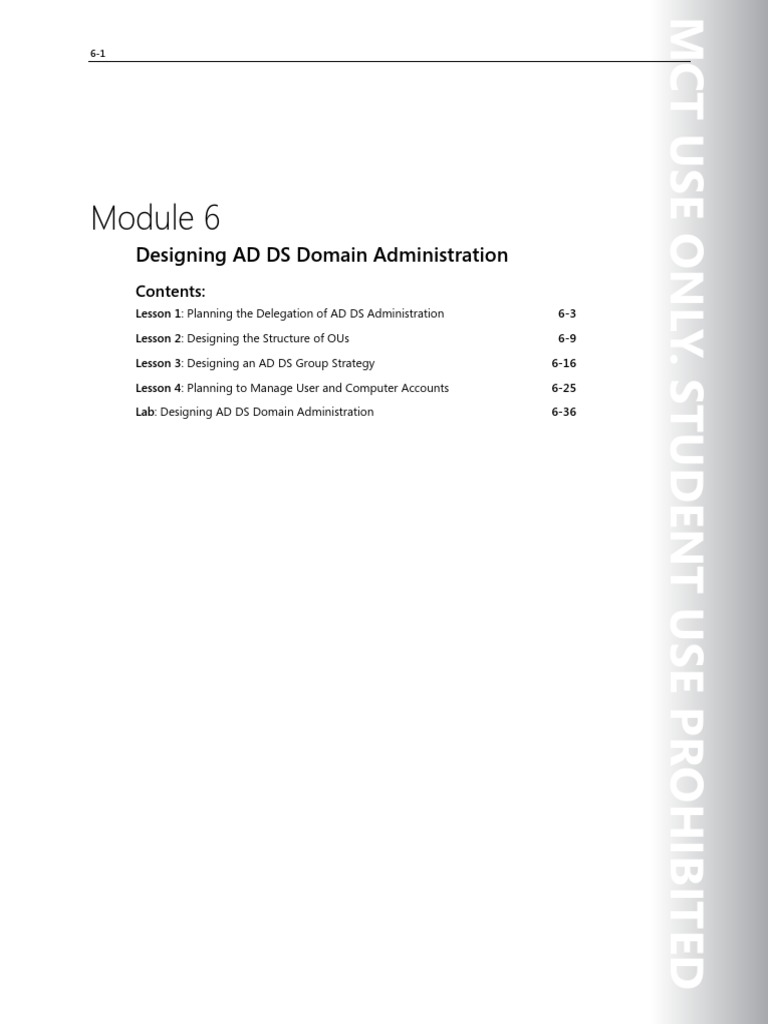 Planning To Manage User and Computer Accounts | PDF | Active Directory ...