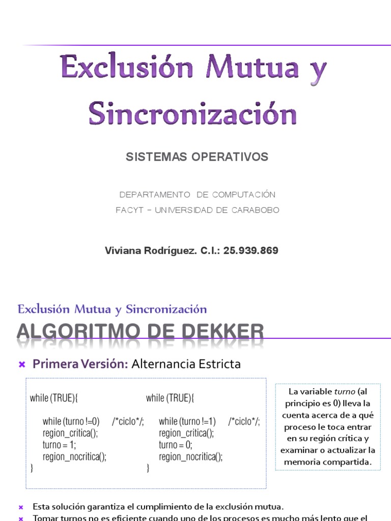 Exclusion Mutua Hilo Computadoras