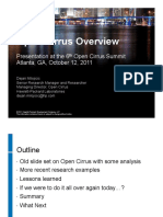 Open Cirrus Overview: Presentation at The 6 Open Cirrus Summit Atlanta, GA, October 12, 2011