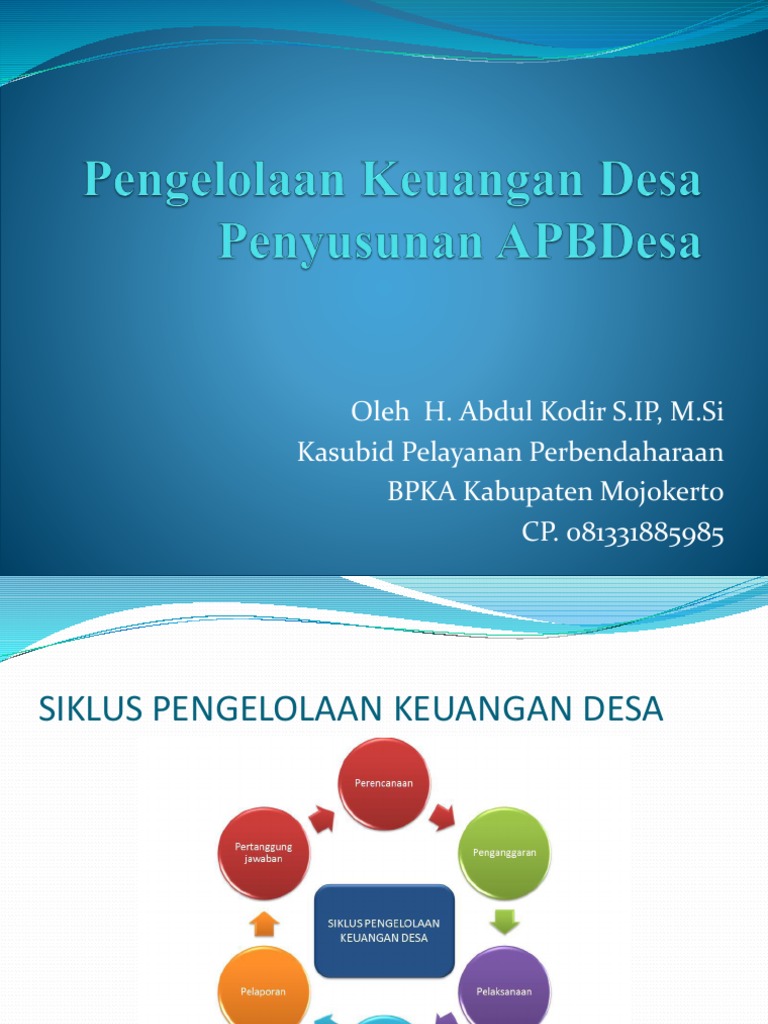 Pengelolaan Keuangan Desa yang Efektif | PDF