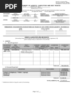 Sworn Statement of Assets, Liabilities and Net Worth