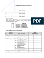 Lembar Observasi Psikomotorik