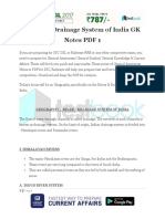 Rivers Drainage System of India GK Notes PDF 1