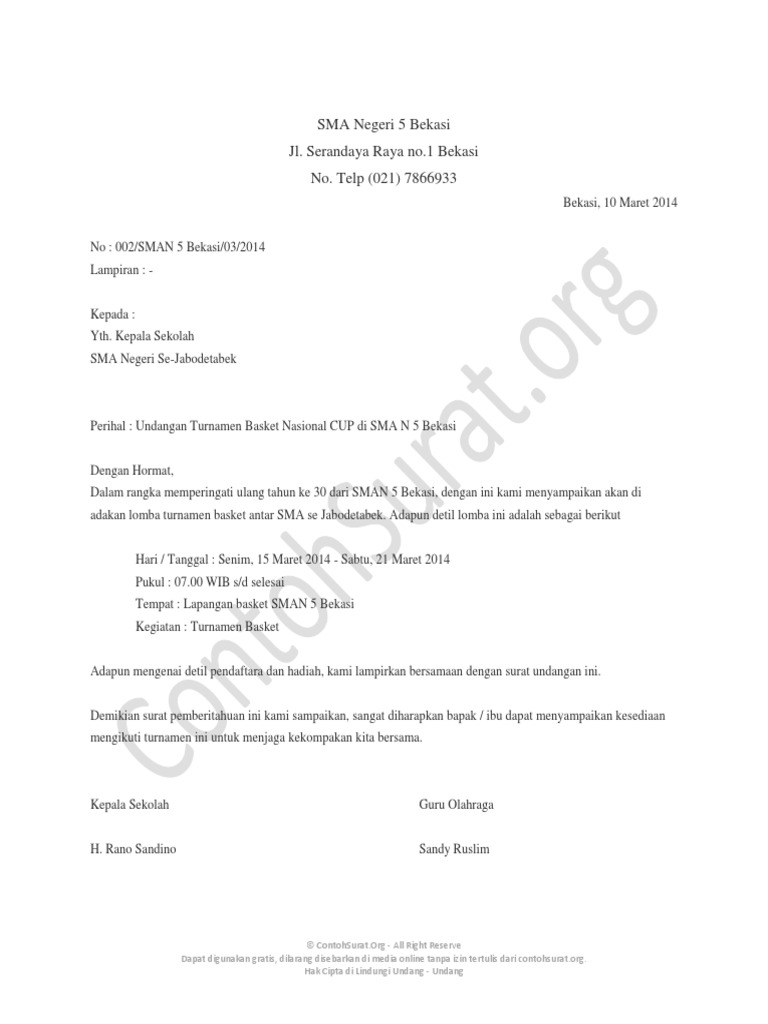 97 Koleksi Contoh Undangan Lomba Gratis Terbaru