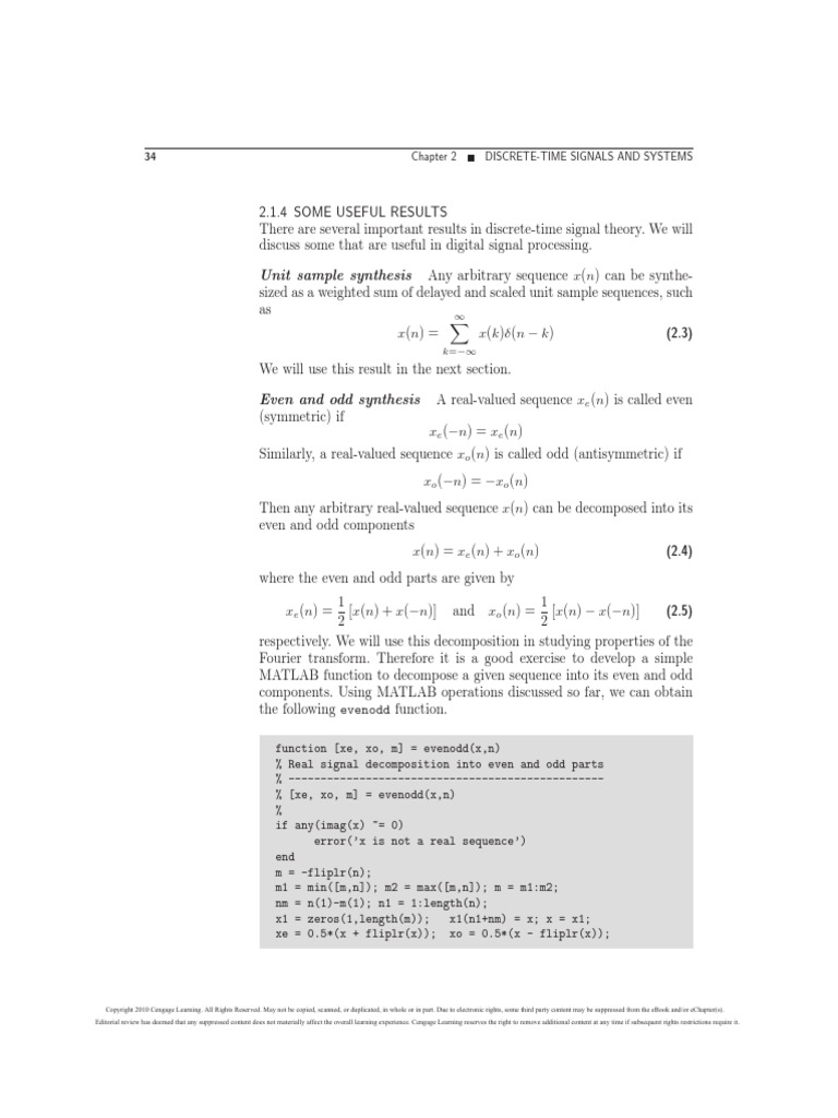 Digital PDF Signal Processing Teaching Mathematics