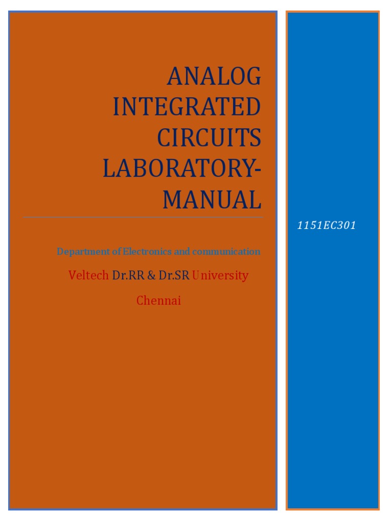 Analog Integrated Circuits Lab Manual PDF Electronic Oscillator