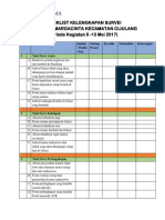 Checklist Kelengkapan Survei