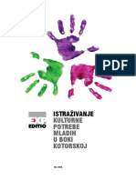 Istraživanje "Kulturne Potrebe Mladih U Boki Kotorskoj" PDF