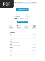 Government Mediated Access Price Philippines