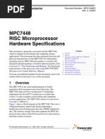 MPC7448 RISC Microprocessor Hardware Specifications: Freescale Semiconductor