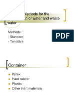 Standard Methods For The Examination of Water and Waste Water