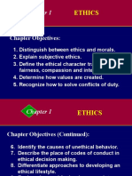 Ethics: Chapter Objectives