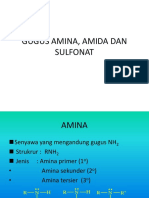 Senyawa Organik yang Mengandung Gugus Amina, Amida dan Sulfonat