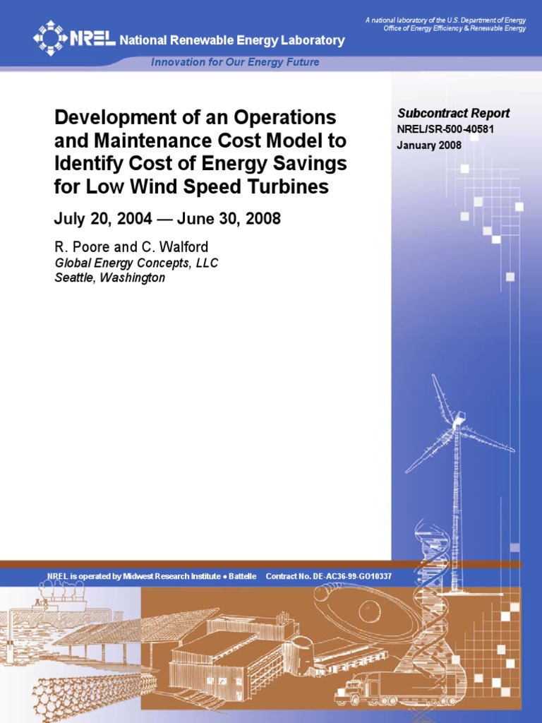 Image showcasing Operation and Maintenance Cost Model To Identify Cost of Energy Savings ...