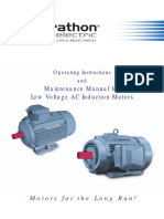 Operating Instructions and Maintenance Manual For LV AC Induction Motors