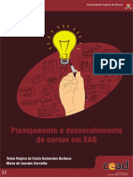 BARBOSA Planejamento de Desenvolvimento de Cursos em EAD