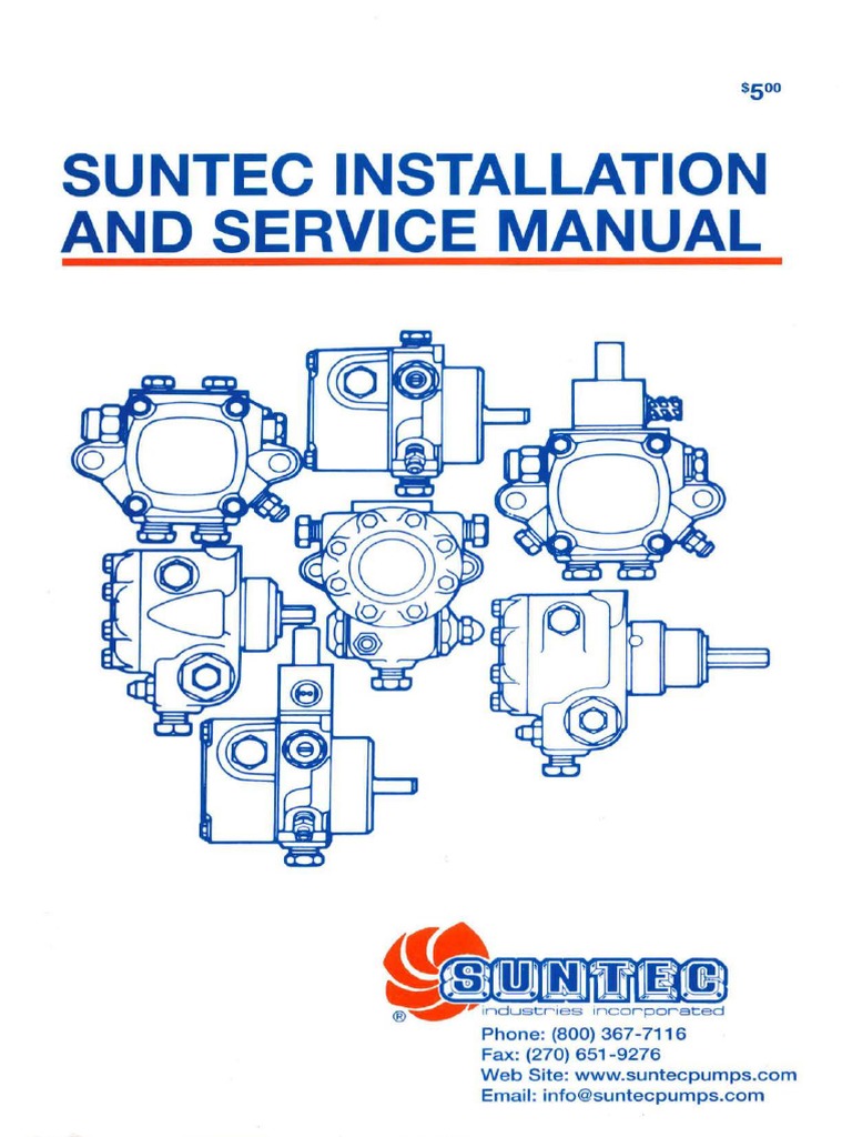 Installation and Service Manualpompe Suntec Pump Valve