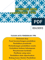 Kepentingan Akta Pendidikan 1996