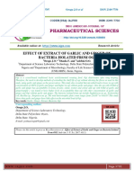 Effect of Extract of Garlic and Ginger On Bacteria Isolated From Ogi