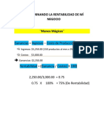 Determinando La Rentabilidad de Mí Negocio