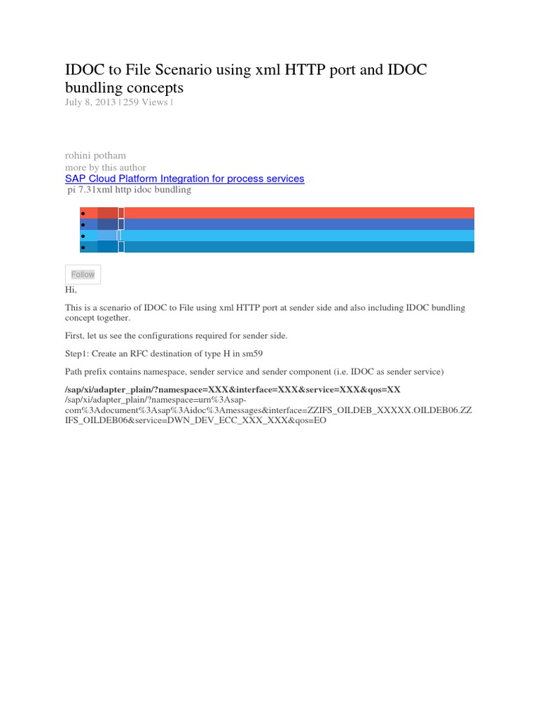IDOC To File Scenario Using XML HTTP Port and IDOC Bundling Concepts