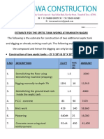 Estimate Septic Tank