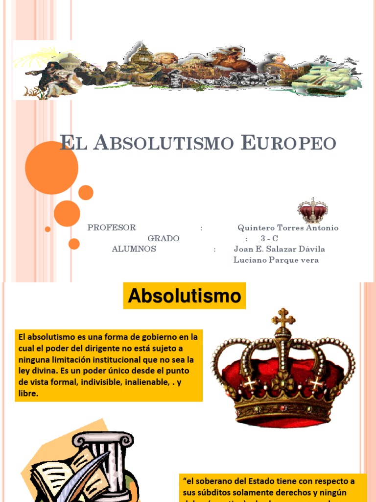 Absolutismo Europeo | PDF | Monarquía absoluta | Nobleza