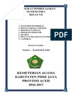 Matematika Kelas 7 MTS Pidie Jaya 2016-2017