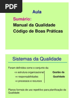Manual de Qualidade e Codigo