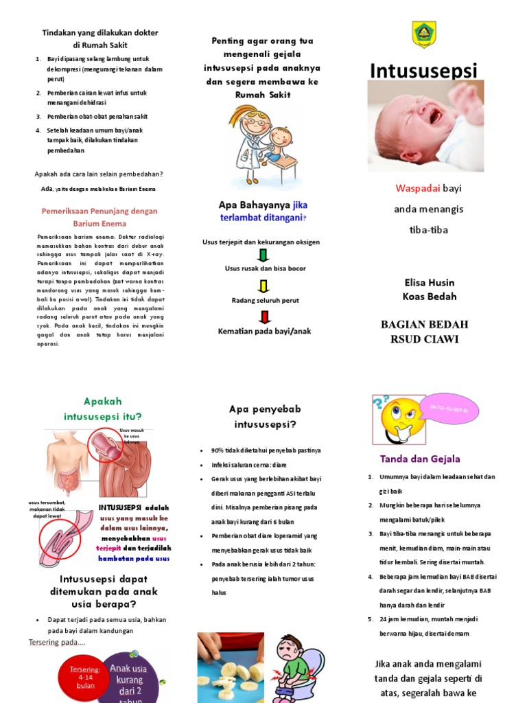 Intususepsi / Invaginasi - Leaflet | PDF | Pengembangan Diri ...