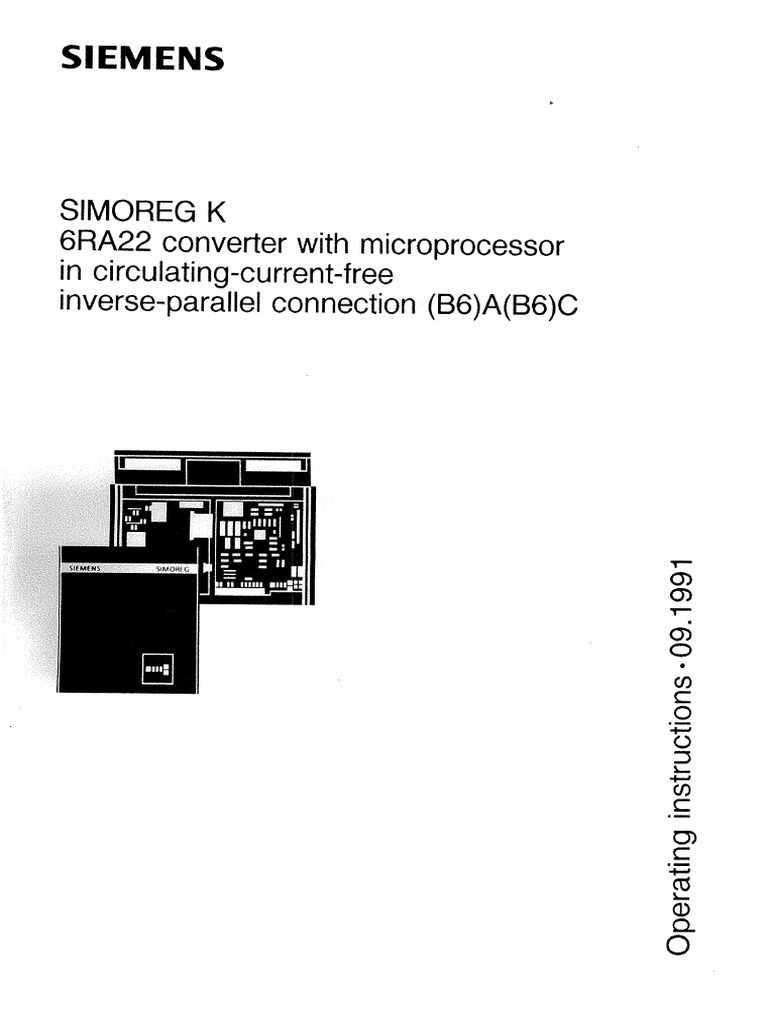 Siemens 6ra22 Manual PDF | PDF