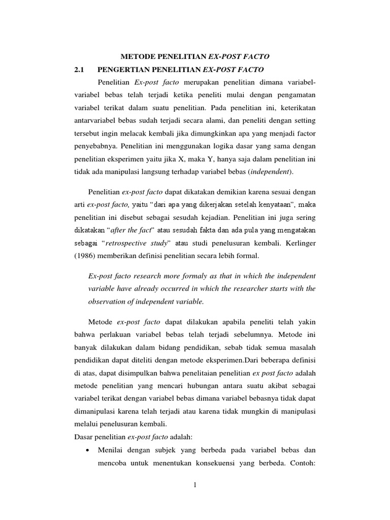 Penelitian Ex Post Facto Docx