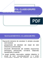 Managementul Clasei de Elevi