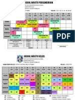 Jadual Waktu Persendirian Dan Kelas Dalam Word