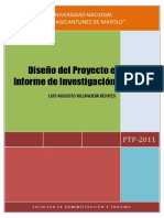 Diseno Del Proyecto e Informe de Investigacion PDF