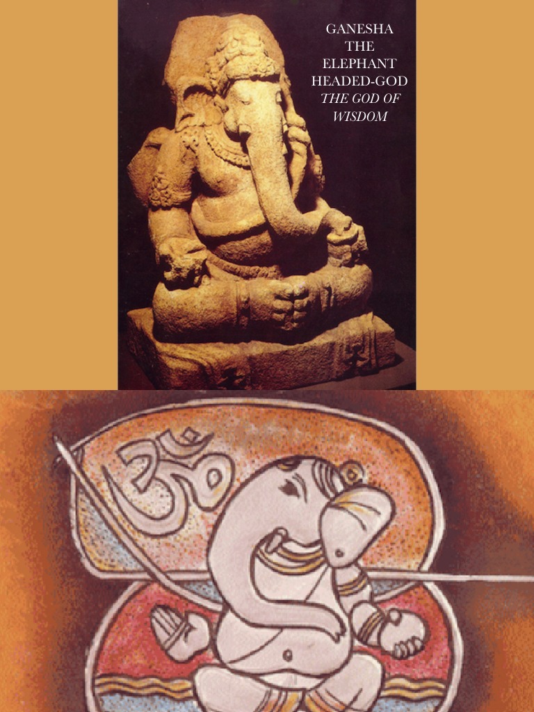 Ganesha the Elephant Headed God the God of Wisdom Moses Serpent