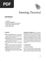 Seismology Theoretical INSTRUCTION