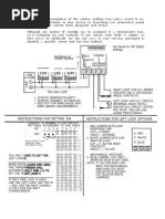 O Ooo: Instructions For Setting Id# Instructions For Left Loop Options