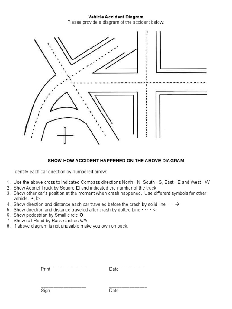 Vehicle Accident Diagram PDF