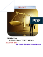 Derecho Registral y Notarial