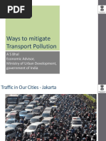 Ways To Mitigate Transport Pollution: Asbhal Economic Advisor, Ministry of Urban Development, Government of India