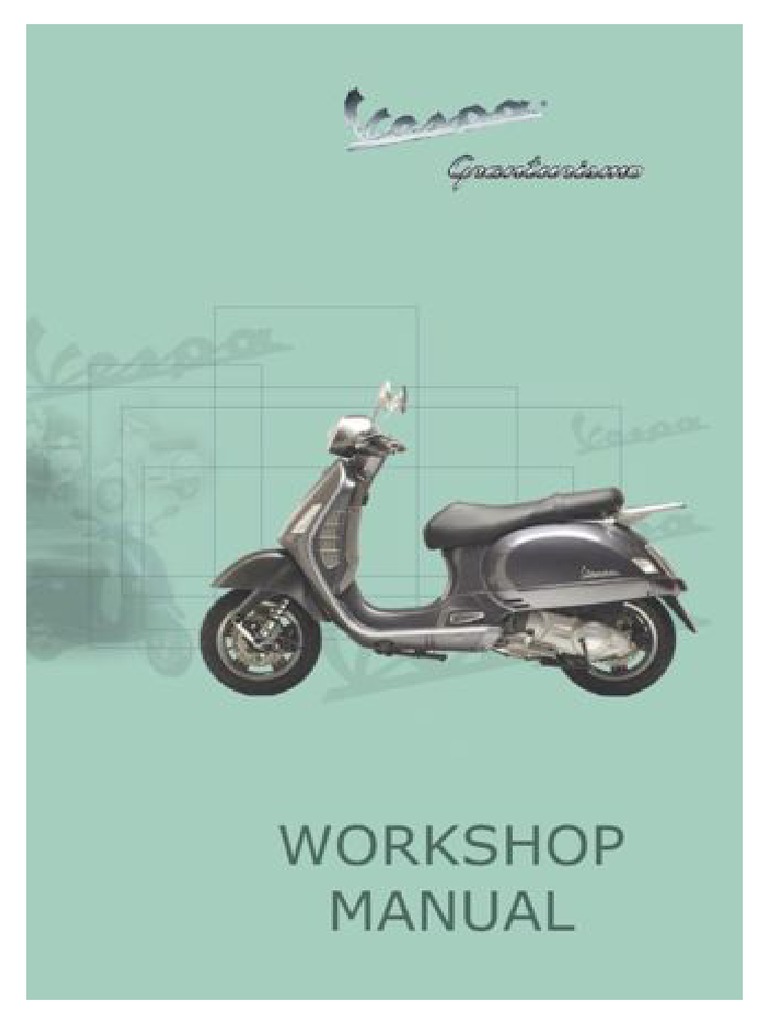 Vespa GT200 Granturismo | PDF | Carburetor | Suspension (Vehicle)