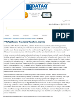 FFT (Fast Fourier Transform) Waveform Analysis