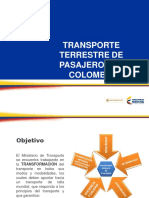 8.Transporte Terrestre de Pasajeros en Colombia - Ministerio de Transporte