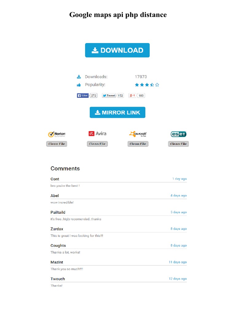 Google Maps API Distance Calculation Guide | PDF | Application ...