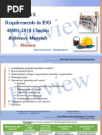 OH&S requirements in ISO 45001 clauses.References (preview)